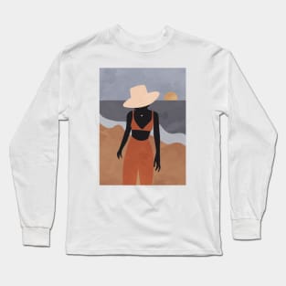 Woman at The Beach 1 Long Sleeve T-Shirt